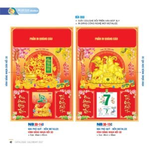 Lịch Bìa Treo 2027 NB Mẫu NB-ND3D14D (40 x 60cm) Quà Tết Gia Đình Sum Vầy Ý Nghĩa