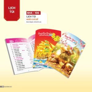 Lịch Bloc 2027 NHA Mẫu NHA106 (29 x 41 cm) Quà Tết Gia Đình Sum Vầy Ý Nghĩa in logo doanh nghiệp quà tặng Tết tại Quà Tặng Gia Dụng VN
