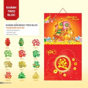 Lịch Bloc 2027 NHA Mẫu NHA66 (36 x 62cm) Quà Tết Gia Đình Sum Vầy Ý Nghĩa in logo doanh nghiệp quà tặng Tết tại Quà Tặng Gia Dụng VN