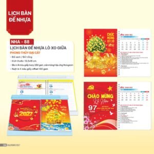 Lịch Để Bàn 2027 NHA Mẫu NHA88 (027  x  282 cm) Quà Tết Gia Đình Sum Vầy Ý Nghĩa in logo doanh nghiệp quà tặng Tết tại Quà Tặng Gia Dụng VN