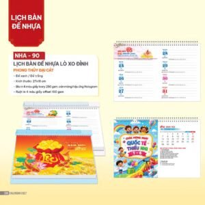 Lịch Để Bàn 2027 NHA Mẫu NHA89 (27 x 18cm) Quà Tết Gia Đình Sum Vầy Ý Nghĩa in logo doanh nghiệp quà tặng Tết tại Quà Tặng Gia Dụng VN