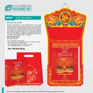 Lịch Bloc Siêu Đại 2027 NH Mẫu NH06 (25 x 35cm) Quà Tết Gia Đình Sum Vầy Ý Nghĩa in logo doanh nghiệp quà tặng Tết tại Quà Tặng Gia Dụng VN