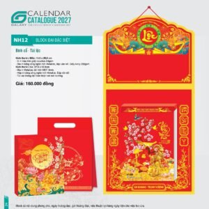 Lịch Bloc Đại Đặc Biệt 2027 NH Mẫu NH12 (29 x 41 cm) Quà Tết Gia Đình Sum Vầy Ý Nghĩa in logo doanh nghiệp quà tặng Tết tại Quà Tặng Gia Dụng VN