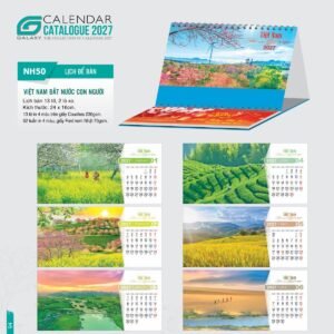 Lịch Để Bàn 2027 NH Mẫu NH5051 (24 x 16cm) Quà Tết Gia Đình Sum Vầy Ý Nghĩa in logo doanh nghiệp quà tặng Tết tại Quà Tặng Gia Dụng VN