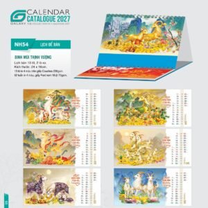 Lịch Để Bàn 2027 NH Mẫu NH5455 (24 x 16cm) Quà Tết Gia Đình Sum Vầy Ý Nghĩa in logo doanh nghiệp quà tặng Tết tại Quà Tặng Gia Dụng VN