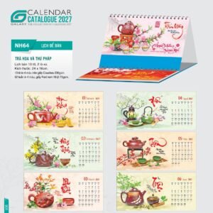 Lịch Để Bàn 2027 NH Mẫu NH6465 (24 x 16cm) Quà Tết Gia Đình Sum Vầy Ý Nghĩa in logo doanh nghiệp quà tặng Tết tại Quà Tặng Gia Dụng VN