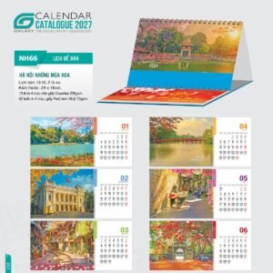 Lịch Để Bàn 2027 NH Mẫu NH66 (24 x 16cm) Quà Tết Gia Đình Sum Vầy Ý Nghĩa in logo doanh nghiệp quà tặng Tết tại Quà Tặng Gia Dụng VN