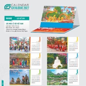 Lịch Để Bàn 2027 NH Mẫu NH6869 (24 x 16cm) Quà Tết Gia Đình Sum Vầy Ý Nghĩa in logo doanh nghiệp quà tặng Tết tại Quà Tặng Gia Dụng VN