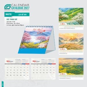 Lịch Để Bàn 2027 NH Mẫu NH70 (18 x 20cm) Quà Tết Gia Đình Sum Vầy Ý Nghĩa in logo doanh nghiệp quà tặng Tết tại Quà Tặng Gia Dụng VN