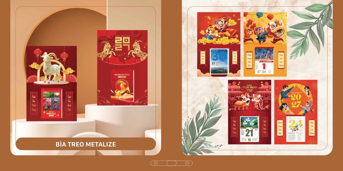 Lịch Bloc Cao Cấp SH 2027 SH06 Quà Tết Gia Đình Sum Vầy Ý Nghĩa