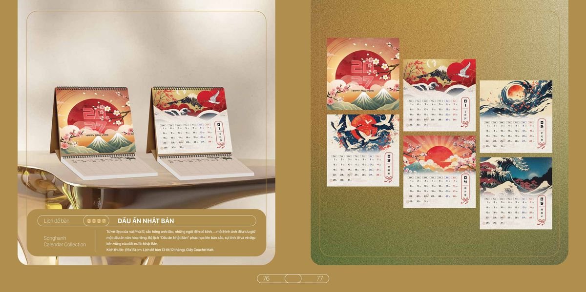 Lịch Bloc Cao Cấp Song Hạnh 2027 SH33 Quà Tết Gia Đình Sum Vầy Ý Nghĩa Lịch Bloc Cao Cấp Song Hạnh 2027 SH33 Quà Tết Gia Đình Sum Vầy Ý Nghĩa