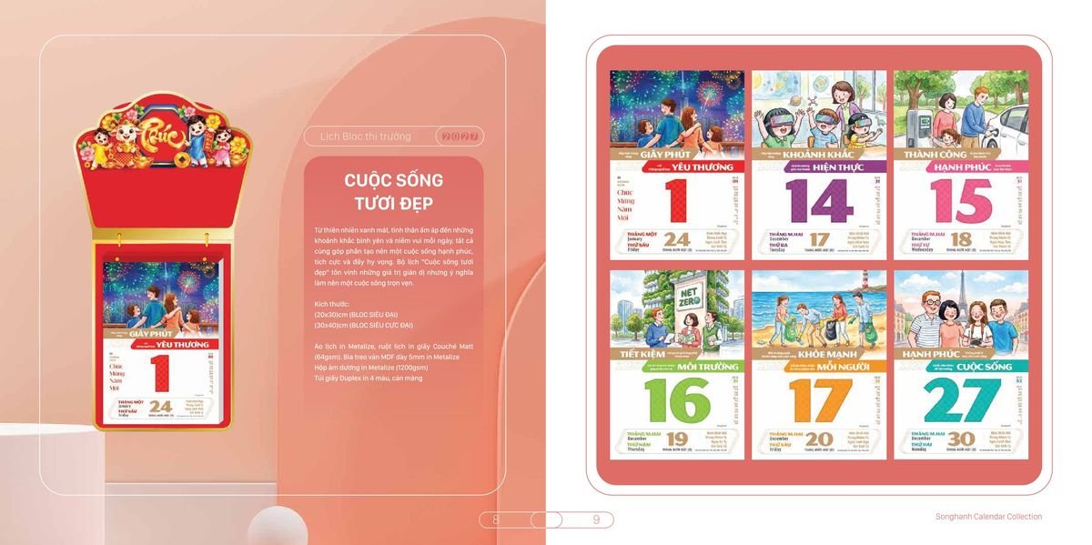 Lịch Bloc Cao Cấp Song Hạnh 2027 SH45 Quà Tết Gia Đình Sum Vầy Ý Nghĩa Lịch Bloc Cao Cấp Song Hạnh 2027 SH45 Quà Tết Gia Đình Sum Vầy Ý Nghĩa
