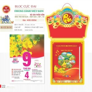 Lịch Bloc Cực Đại 2027 TD Mẫu TD11 (29 x 41 cm) Quà Tết Gia Đình Sum Vầy Ý Nghĩa in logo doanh nghiệp quà tặng Tết tại Quà Tặng Gia Dụng VN