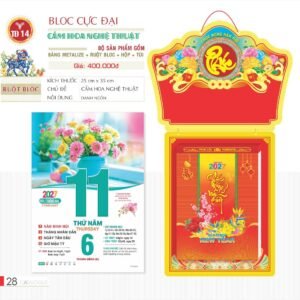 Lịch Bloc Cực Đại 2027 TD Mẫu TD14 (29 x 41 cm) Quà Tết Gia Đình Sum Vầy Ý Nghĩa in logo doanh nghiệp quà tặng Tết tại Quà Tặng Gia Dụng VN