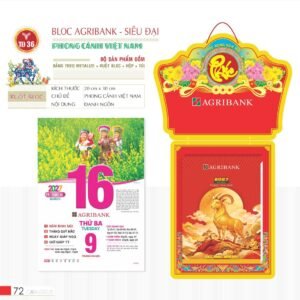 Lịch Bloc Siêu Đại 2027 TD Mẫu TD36 (20 x 30 cm) Quà Tết Gia Đình Sum Vầy Ý Nghĩa in logo doanh nghiệp quà tặng Tết tại Quà Tặng Gia Dụng VN