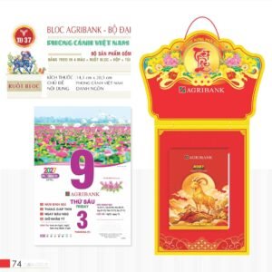 Lịch Bloc 2027 TD Mẫu TD37 (29 x 41 cm) Quà Tết Gia Đình Sum Vầy Ý Nghĩa in logo doanh nghiệp quà tặng Tết tại Quà Tặng Gia Dụng VN