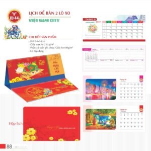 Lịch Để Bàn 2027 TD Mẫu TD44 (14 x 24cm) Quà Tết Gia Đình Sum Vầy Ý Nghĩa in logo doanh nghiệp quà tặng Tết tại Quà Tặng Gia Dụng VN
