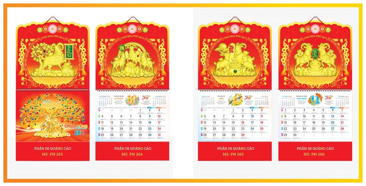 Lịch 13 Tờ TPN13T10 Quà Tết Gia Đình Sum Vầy Ý Nghĩa