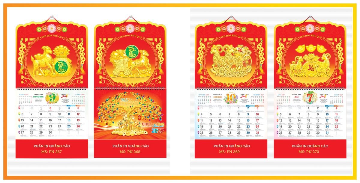 Lịch 13 Tờ TPN13T11 Quà Tết Gia Đình Sum Vầy Ý Nghĩa