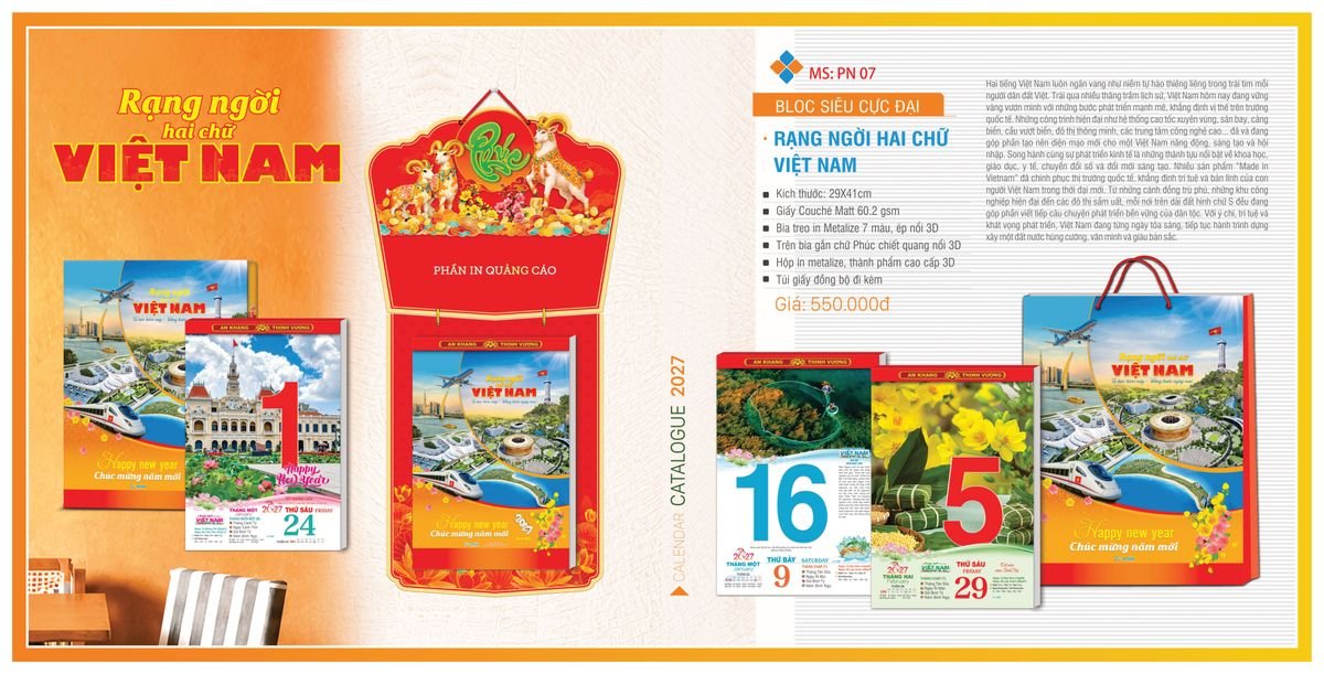 Lịch Bloc TPN 2027 TPNBLOC09 Quà Tết Gia Đình Sum Vầy Ý Nghĩa Lịch Bloc TPN 2027 TPNBLOC09 Quà Tết Gia Đình Sum Vầy Ý Nghĩa