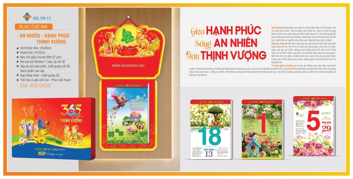 Lịch Bloc TPN 2027 TPNBLOC20 Quà Tết Gia Đình Sum Vầy Ý Nghĩa