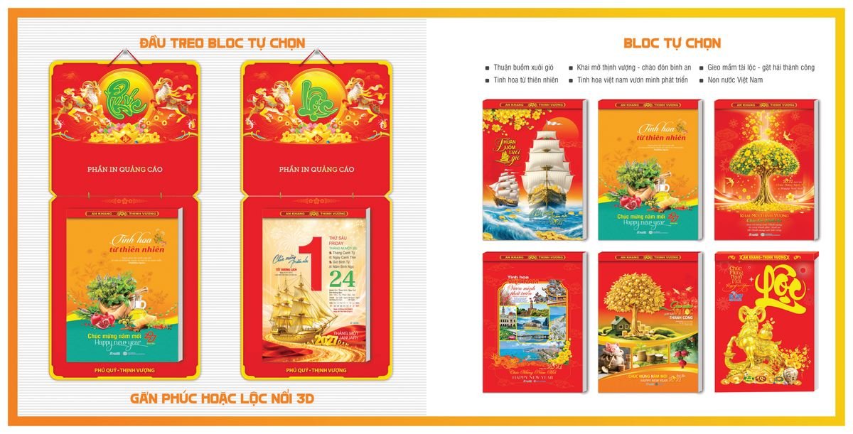 Lịch Bloc TPN 2027 TPNBLOC50 Quà Tết Gia Đình Sum Vầy Ý Nghĩa