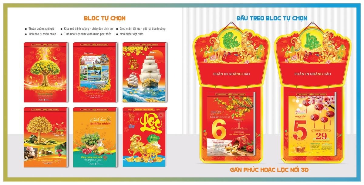 Lịch Bloc TPN 2027 TPNBLOC52 Quà Tết Gia Đình Sum Vầy Ý Nghĩa