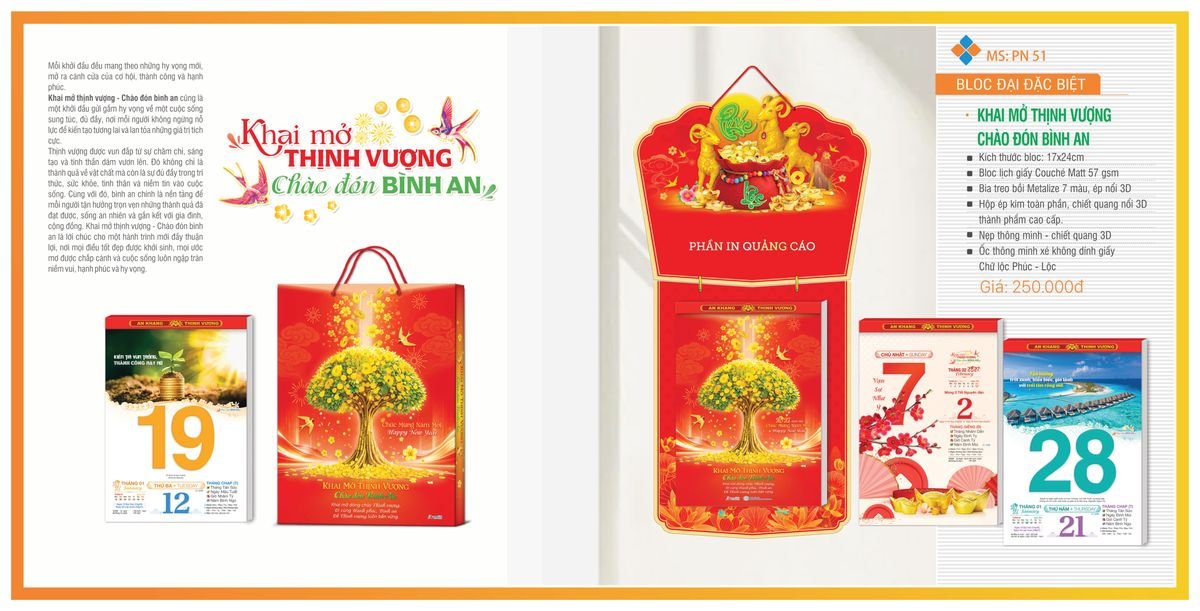 Lịch Bloc TPN 2027 TPNBLOC60 Quà Tết Gia Đình Sum Vầy Ý Nghĩa