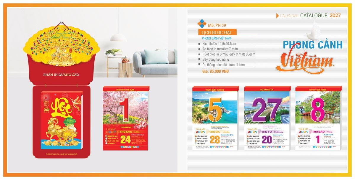 Lịch Bloc TPN 2027 TPNBLOC66 Quà Tết Gia Đình Sum Vầy Ý Nghĩa