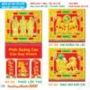 Lịch Treo Tường Lò Xo 2027 TS Mẫu TS-31 - Phúc Lộc Thọ (37 x 70 cm) Quà Tết Gia Đình Sum Vầy Ý Nghĩa