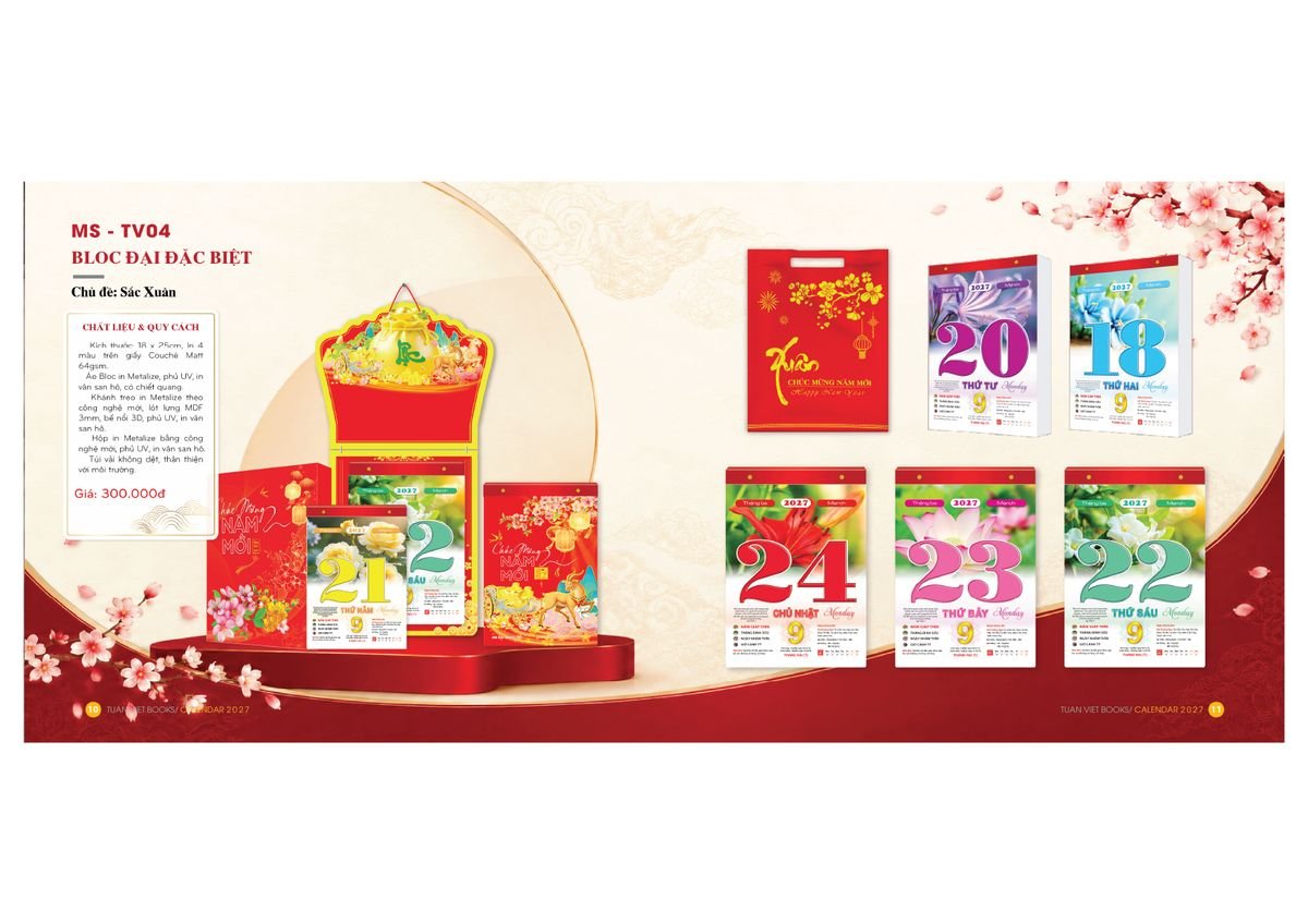Lịch Bloc Cực Đại 2027 TV04 Quà Tết Gia Đình Sum Vầy Ý Nghĩa