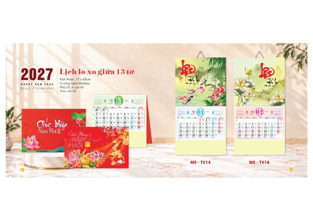 Lịch Bloc Cực Đại 2027 TV10 Quà Tết Gia Đình Sum Vầy Ý Nghĩa