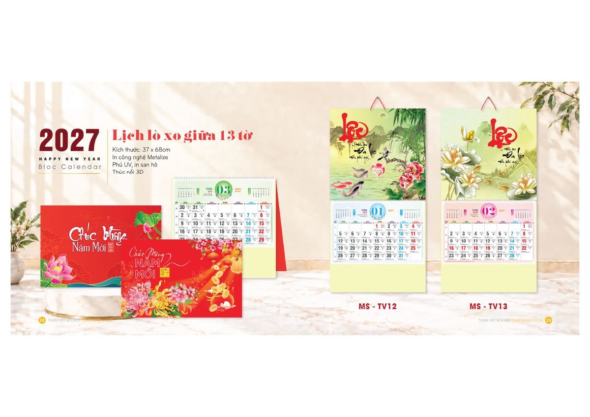 Lịch Bloc Cực Đại 2027 TV12 Quà Tết Gia Đình Sum Vầy Ý Nghĩa