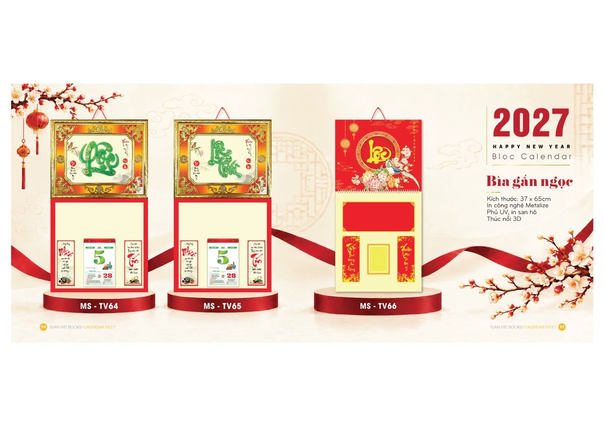 Lịch Để Bàn TV 2027 TV28 Quà Tết Gia Đình Sum Vầy Ý Nghĩa