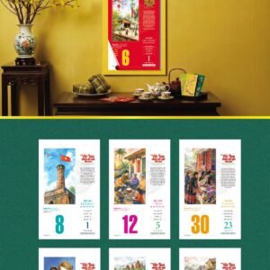 Lịch Bloc 2027 VHVN Mẫu VHVN-05 (29 x 41 cm) Quà Tết Gia Đình Sum Vầy Ý Nghĩa