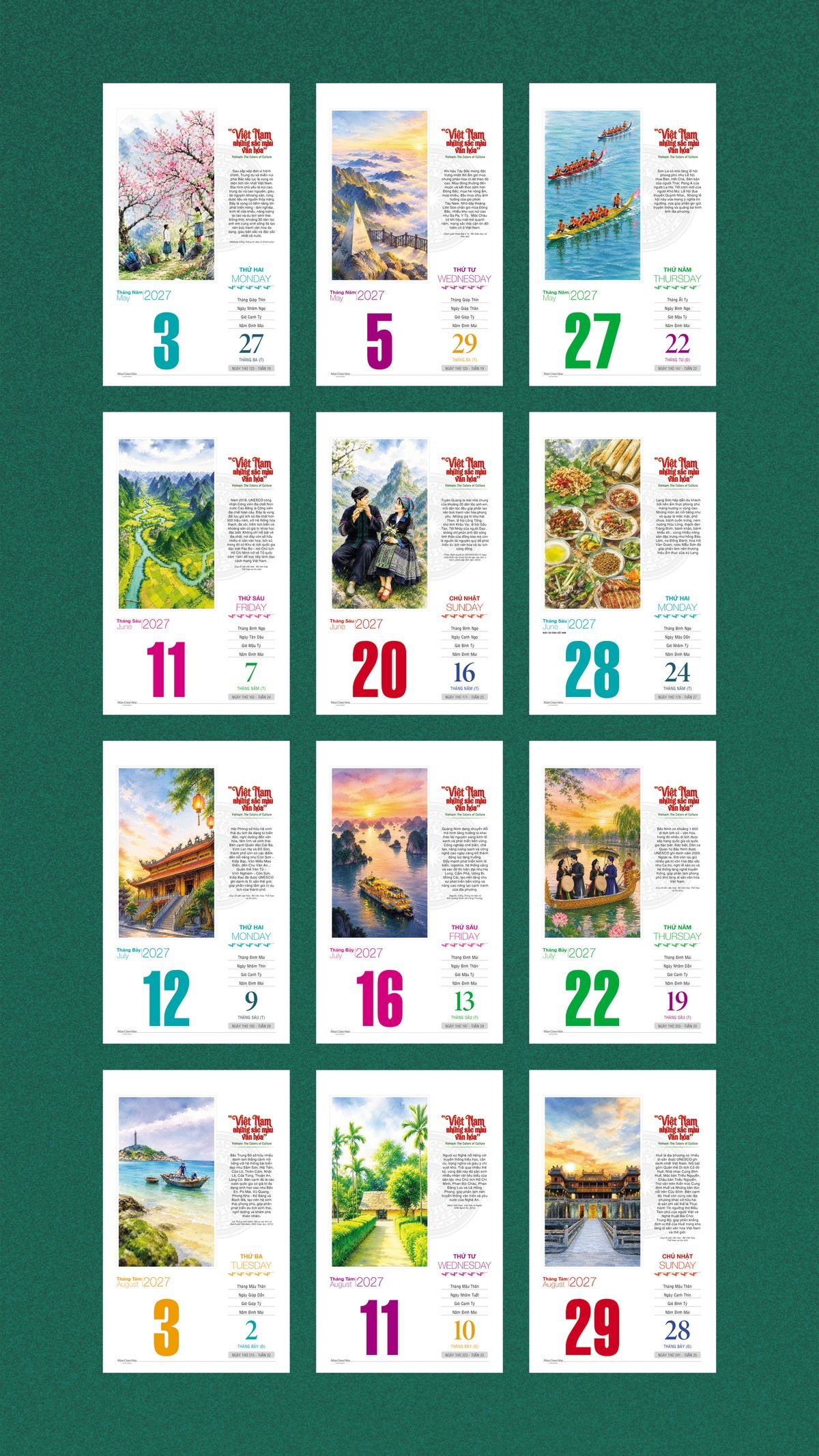 Lịch Bloc 2027 VHVN Mẫu VHVN-06 (29 x 41 cm) Quà Tết Gia Đình Sum Vầy Ý Nghĩa Lịch Bloc 2027 VHVN Mẫu VHVN-06 (29 x 41 cm) Quà Tết Gia Đình Sum Vầy Ý Nghĩa