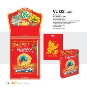 Lịch Bloc Cực Đại 2027 VL Mẫu VL03 (25 x 35cm) Quà Tết Gia Đình Sum Vầy Ý Nghĩa in logo doanh nghiệp quà tặng Tết tại Quà Tặng Gia Dụng VN