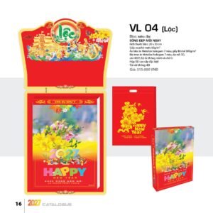 Lịch Bloc Siêu Đại 2027 VL Mẫu VL04 (20 x 30cm) Quà Tết Gia Đình Sum Vầy Ý Nghĩa in logo doanh nghiệp quà tặng Tết tại Quà Tặng Gia Dụng VN