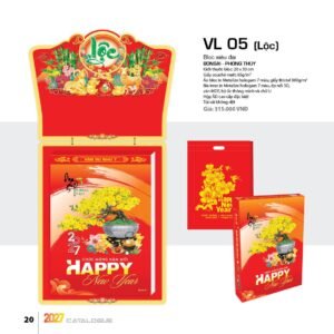 Lịch Bloc Siêu Đại 2027 VL Mẫu VL05 (20 x 30cm) Quà Tết Gia Đình Sum Vầy Ý Nghĩa in logo doanh nghiệp quà tặng Tết tại Quà Tặng Gia Dụng VN