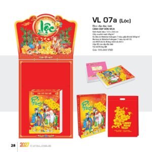 Lịch Bloc Đại Đặc Biệt 2027 VL Mẫu VL07A - Đại Cát Đại Lợi (29 x 41 cm) Quà Tết Gia Đình Sum Vầy Ý Nghĩa in logo doanh nghiệp quà tặng Tết tại Quà Tặng Gia Dụng VN