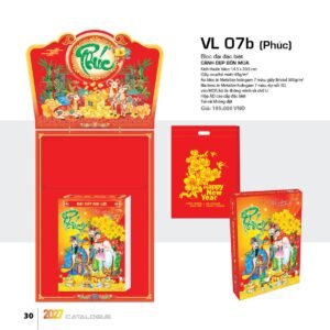 Lịch Bloc Đại Đặc Biệt 2027 VL Mẫu VL07B - Đại Cát Đại Lợi (29 x 41 cm) Quà Tết Gia Đình Sum Vầy Ý Nghĩa in logo doanh nghiệp quà tặng Tết tại Quà Tặng Gia Dụng VN