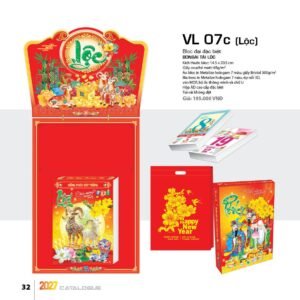 Lịch Bloc Đại Đặc Biệt 2027 VL Mẫu VL07C (29 x 41 cm) Quà Tết Gia Đình Sum Vầy Ý Nghĩa in logo doanh nghiệp quà tặng Tết tại Quà Tặng Gia Dụng VN