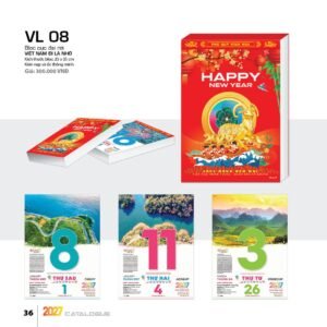 Lịch Bloc Cực Đại 2027 VL Mẫu VL089 (25 x 35cm) Quà Tết Gia Đình Sum Vầy Ý Nghĩa in logo doanh nghiệp quà tặng Tết tại Quà Tặng Gia Dụng VN