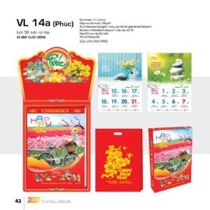 Lịch 52 Tuần 2027 VL Mẫu VL15 (31 x 42 cm) Quà Tết Gia Đình Sum Vầy Ý Nghĩa in logo doanh nghiệp quà tặng Tết tại Quà Tặng Gia Dụng VN