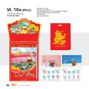 Lịch 52 Tuần 2027 VL Mẫu VL17 (31 x 42cm) Quà Tết Gia Đình Sum Vầy Ý Nghĩa in logo doanh nghiệp quà tặng Tết tại Quà Tặng Gia Dụng VN