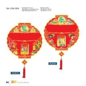 Lịch Bìa Treo 2027 VL Mẫu VLBD (40 x 60cm) Quà Tết Gia Đình Sum Vầy Ý Nghĩa in logo doanh nghiệp quà tặng Tết tại Quà Tặng Gia Dụng VN