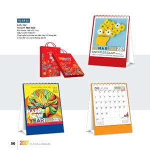 Lịch Bloc 2027 VL Mẫu VLLB02 (29 x 41 cm) Quà Tết Gia Đình Sum Vầy Ý Nghĩa in logo doanh nghiệp quà tặng Tết tại Quà Tặng Gia Dụng VN