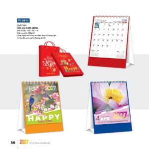 Lịch Để Bàn 2027 VL Mẫu VLLB05 (16 x 24 cm) Quà Tết Gia Đình Sum Vầy Ý Nghĩa in logo doanh nghiệp quà tặng Tết tại Quà Tặng Gia Dụng VN