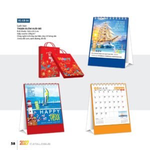 Lịch Bloc 2027 VL Mẫu VLLB06 (29 x 41 cm) Quà Tết Gia Đình Sum Vầy Ý Nghĩa in logo doanh nghiệp quà tặng Tết tại Quà Tặng Gia Dụng VN