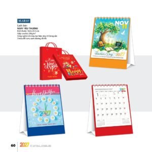 Lịch Để Bàn 2027 VL Mẫu VLLB07 (16 x 24 cm) Quà Tết Gia Đình Sum Vầy Ý Nghĩa in logo doanh nghiệp quà tặng Tết tại Quà Tặng Gia Dụng VN